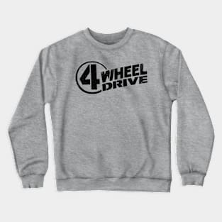 Vintage Black & Distressed 4 Wheel Drive Logo T-Shirt T-Shirt Crewneck Sweatshirt